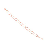 0.43ct 14k Rose Gold Diamond Bracelet
